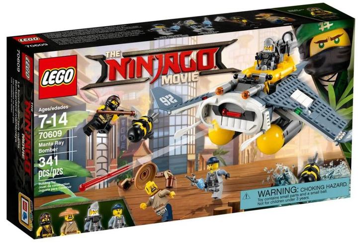 LEGO Ninjago Manta Ray Bomber 70609 met doos, Kinderen en Baby's, Speelgoed | Duplo en Lego, Zo goed als nieuw, Lego, Complete set