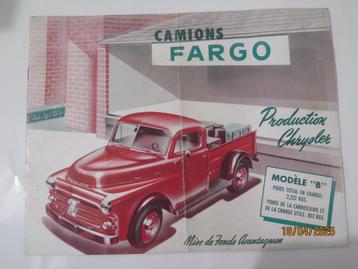 FARGO CAMION  DEPLIANT EN FRANÇAIS, Envoi