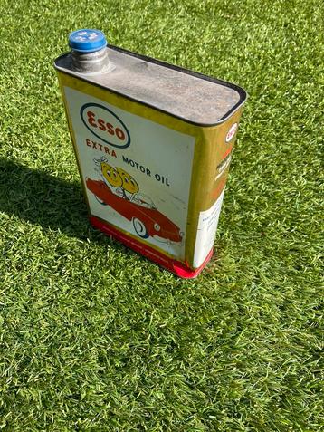 Bidon d'huile moteur Vintage Esso Extra, Enlèvement ou Envoi