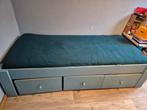 Robuust 1 persoons bed met lades, Huis en Inrichting, Slaapkamer | Bedden, Ophalen of Verzenden, Gebruikt, Hout