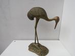 Vintage beeld reiger messing, Ophalen of Verzenden