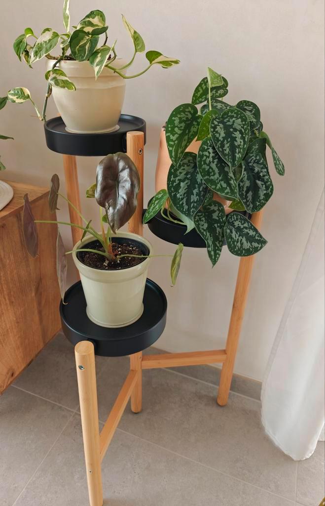 Plantenstaander/ plantenrek voor 3 planten in perfecte staat, Maison & Meubles, Accessoires pour la Maison | Colonnes & Piliers