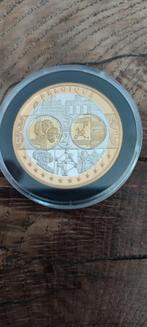 1e slag Eurolanden Belgie 24 karaat verguld 2002., Postzegels en Munten, Ophalen of Verzenden, Goud