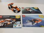 Lego 31089: 3in1 Wit-oranje race-auto, Ophalen of Verzenden, Zo goed als nieuw, Complete set, Lego