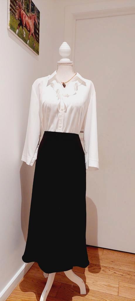 Ensemble jupe et chemise taille 46 vintage en excellent état, Kleding | Dames, Rokken, Zo goed als nieuw