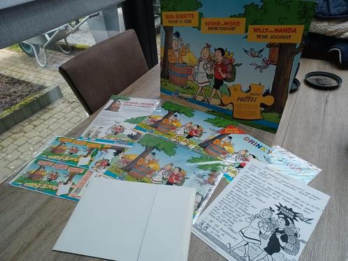 Reclame items Suske en Wiske - Nova drinkyoghurt, Verzamelen, Stripfiguren, Zo goed als nieuw, Suske en Wiske, Ophalen of Verzenden