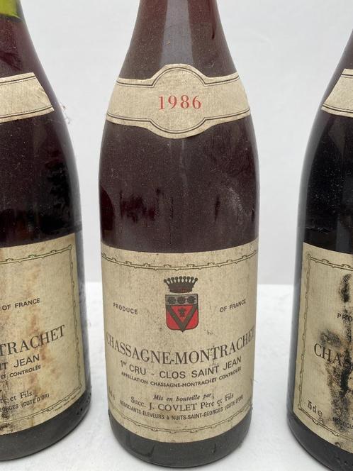 Chassagne-Montrachet 1er Cru Clos St-Jean 1986, 8 fl, Collections, Vins, Vin rouge, France, Enlèvement