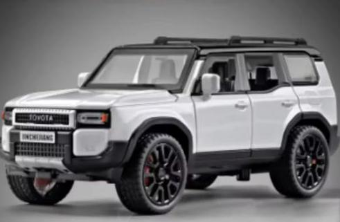 DieCast model van metaal Toyota Prado (1:32) - Wit, Enlèvement ou Envoi, Neuf