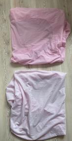 Twee roze aerosleep matrashoezen 60x120, Kinderen en Baby's, Kinderkamer | Beddengoed, Gebruikt, Meisje, Hoeslaken of Sloop, Ophalen of Verzenden