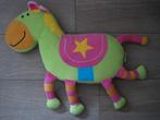 Knuffel kussen paard groen, Ophalen of Verzenden, Gebruikt, Paard
