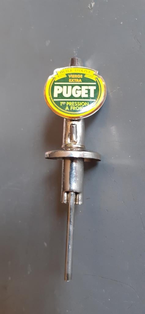 Bouchon métallique publicitaire huile d'olive puget, Ophalen of Verzenden, Gebruikt