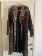 Mantel van leder en bont, Kleding | Dames, Jassen | Winter, Bruin, Jacques Lucas, Gedragen, Ophalen