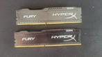 HyperX Fury DDR4 16GB (2x8GB) 2400 MHz CL15, Gebruikt, DDR4, Ophalen of Verzenden, Desktop