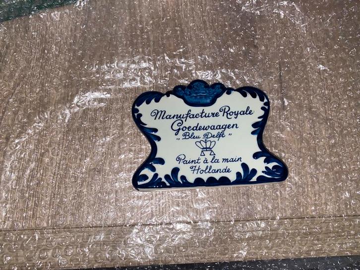 🔥 Keramische reclame display Royal Goedewaagen - ‘50/‘60, Antiek en Kunst, Antiek | Keramiek en Aardewerk, Ophalen of Verzenden