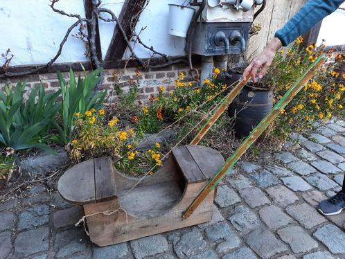 oude houten slee, jaren 1920-30, Antiek en Kunst, Curiosa en Brocante, Ophalen of Verzenden