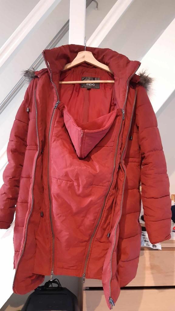 zwangerschapsjas 38/40, Kleding | Dames, Zwangerschapskleding, Gedragen, Overige typen, Maat 38/40 (M), Rood, Ophalen