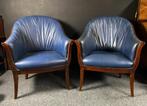 Paar Art Deco design fauteuils gemaakt in Italië, Antiek en Kunst, Ophalen of Verzenden