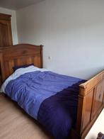 bed - nachttafel, Huis en Inrichting, 190 cm of minder, 120 cm, Gebruikt, Bruin