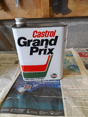 Oude lege oliekan Castrol Grand Prix 4T Moto 4-takt GP beschikbaar voor biedingen