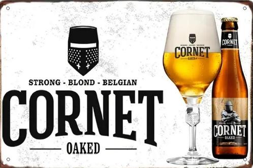 Reclamebord vintage Cornet Oaked - mancave poolhouse nieuw, Verzamelen, Biermerken, Nieuw, Reclamebord, Plaat of Schild, Overige merken