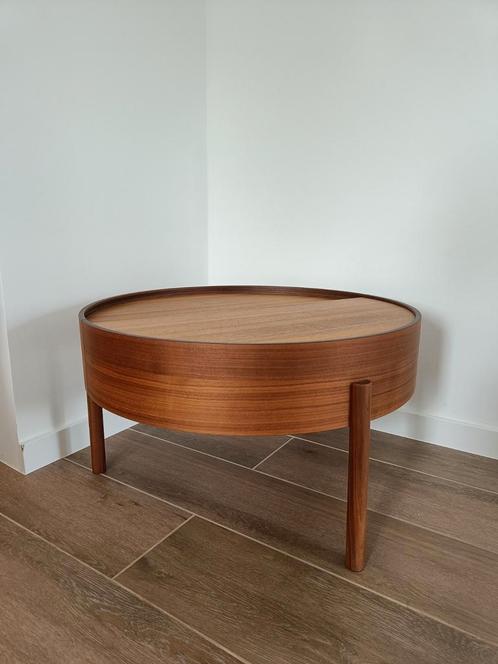 Ronde design Salontafel WOUD, Huis en Inrichting, Tafels | Salontafels, Gebruikt, Ophalen