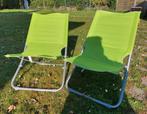 2 opvouwbare strandstoelen, Ophalen, Zo goed als nieuw