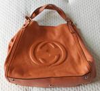 Sac à main en cuir Gucci en bel état., Enlèvement ou Envoi, Comme neuf, Orange, Sac à main