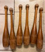 Vintage houten jongleer kegels 15 stuks, Hobby en Vrije tijd, Overige Hobby en Vrije tijd, Ophalen, Gebruikt