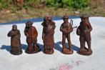 §  5 santons en terre cuite vernie (3), Antiek en Kunst, Ophalen of Verzenden