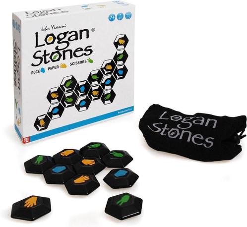 Logan Stones - blad steen schaar * geheugenspel * NIEUW, Hobby en Vrije tijd, Gezelschapsspellen | Overige, Zo goed als nieuw