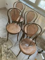 4 Chaises bistrot, Ophalen, Riet of Rotan, Gebruikt, Bruin