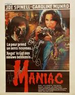 Gesigneerde poster Maniac 1980, Verzamelen, Ophalen of Verzenden, Zo goed als nieuw, Film en Tv