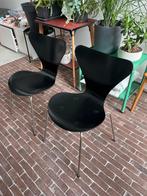 2 chaises JACOBSEN serie 7, Huis en Inrichting, Stoelen, Ophalen, Gebruikt, Twee, Zwart