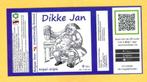 1 étiquette bière Dikke Jan, Verzamelen, Biermerken, Nieuw, Overige merken, Overige typen, Ophalen of Verzenden
