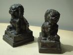 antieke CHINESE bronzen Fo dogs bronze lions paar leeuwen, Antiek en Kunst, Ophalen of Verzenden