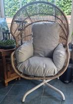 Tuinstoel met grijs kussen, Tuin en Terras, Ophalen, Zo goed als nieuw