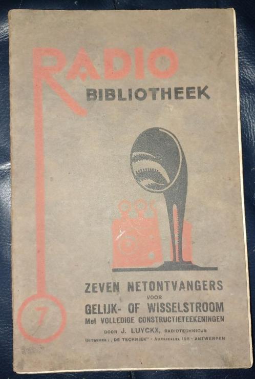 Radio Bibliotheek 7 (1930), Antiquités & Art, Antiquités | Livres & Manuscrits, Enlèvement ou Envoi