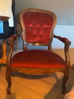 Antieke stoel, rood fluweel, Antiek en Kunst, Ophalen