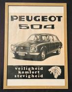Vintage reclameprints Citroën/Peugeot, Ophalen of Verzenden, Zo goed als nieuw