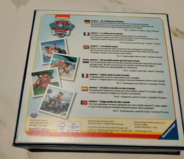 Paw Patrol Memory 72 stuks, zo goed als nieuw. beschikbaar voor biedingen