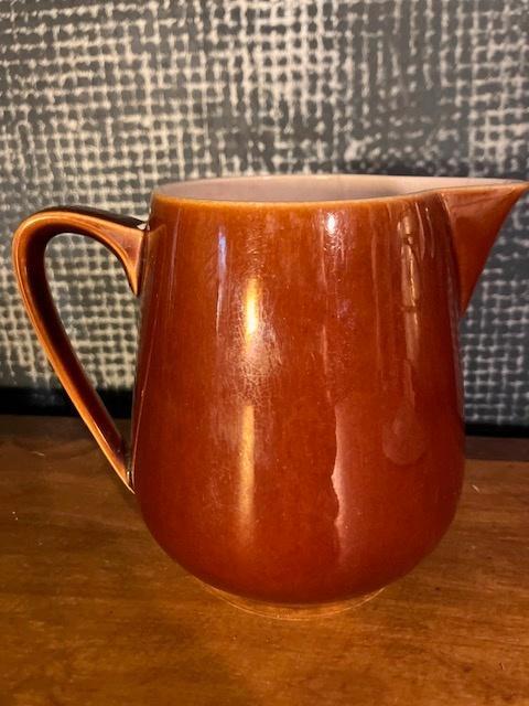 BRUINE MELKKAN MELKPOT NR 4 VILLEROY BOCH LUXEMBOURG, Antiek en Kunst, Antiek | Servies los, Ophalen of Verzenden