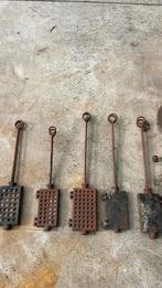 Gietijzeren wafelijzers, Huis en Inrichting, Ophalen, Zo goed als nieuw