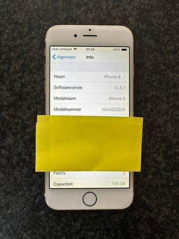 IPhone 6 - 128 GB - Goud beschikbaar voor biedingen