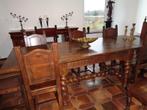 Prachtige grote antieke tafel (19e eeuw) & 6 stevige stoelen, Huis en Inrichting, Complete eetkamers, Ophalen