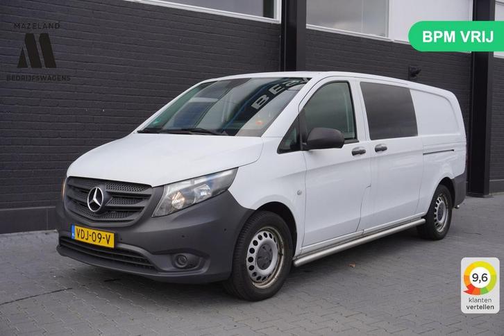 Mercedes-Benz Vito 114 CDI XL Dubbele cabine 2x schuifdeur E, Auto's, Bestelwagens en Lichte vracht, Bedrijf, ABS, Airconditioning