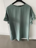 Groen zomerkleedje met open rug maat XS van ZARA, in perfect, Kleding | Dames, Zara, Ophalen of Verzenden, Zo goed als nieuw, Maat 34 (XS) of kleiner