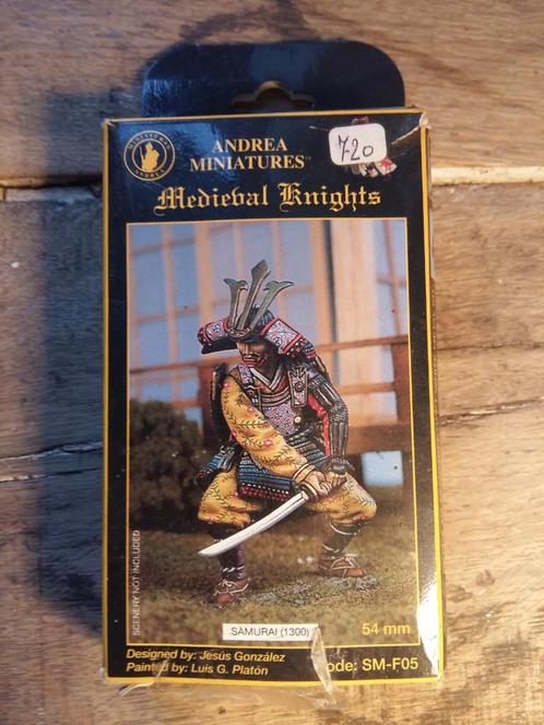 2 beschilderbare metalen figuren Andrea Miniaturas 54 mm, Verzamelen, Beelden en Beeldjes, Zo goed als nieuw, Overige typen, Ophalen of Verzenden