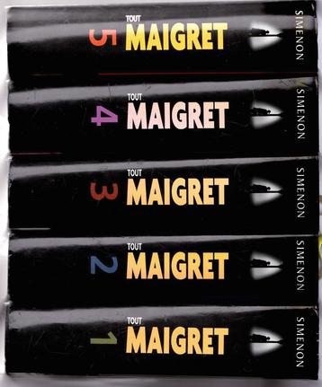 SIMENON - TOUT MAIGRET - 5 volumes n 1 à 5 - France loisirs