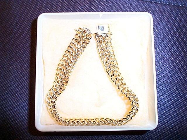 Mooie Americaner A*D gouden armband Andreas Daub, Bijoux, Sacs & Beauté, Bracelets, Comme neuf, Or, Or, Enlèvement ou Envoi