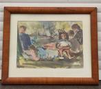 Aquarelle monogramme Frans masereel, Antiek en Kunst, Ophalen of Verzenden